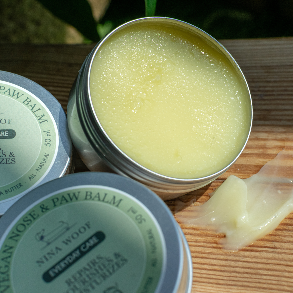 Bálsamo Vegano para Almohadillas y Nariz de Perro | 100% Natural y Orgánico