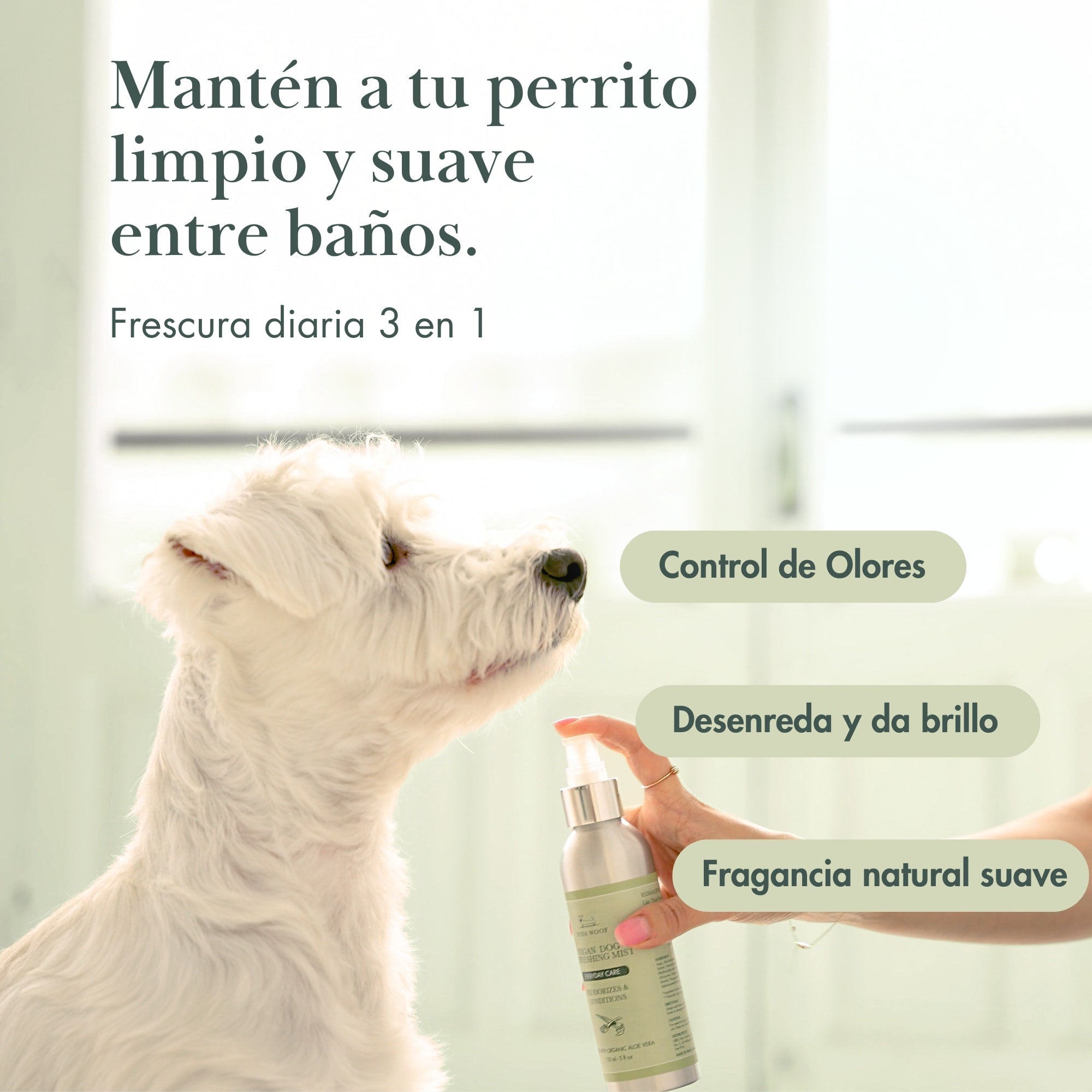 Spray Desodorizante para Perros | Colonia Vegana Sin Enjuague – Nina Woof
