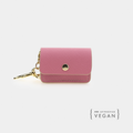 Porta Bolsas Rosa de Cuero Vegano para Perros | Dispensador Elegante